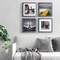 12x12 Picture Frames Wood Distressed Blue Display Pictures 10x10 or 8x8 with Mat or 12x12 without Mat - 12x12 Inch Square Photo Frames with 2 Mats for Wall or Tabletop Mount, 1 Pack